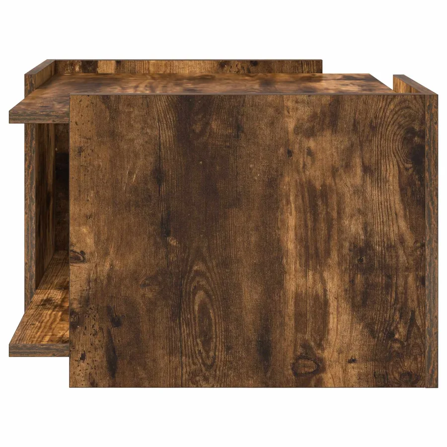 Table basse Chêne fumé 50,5 x 50 x 33 cm Bois d'ingénierie - 6