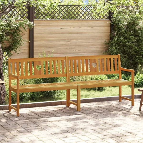 Banc extérieur Naturel 220 x 55,5 x 90 cm Bois d'Acacia Massif