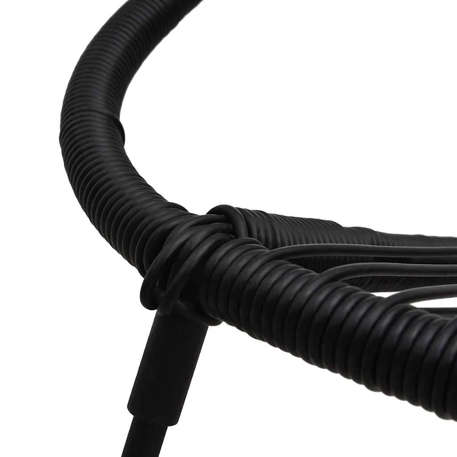 Ensemble à manger d'extérieur 5 pcs Rotin PVC Noir - 8