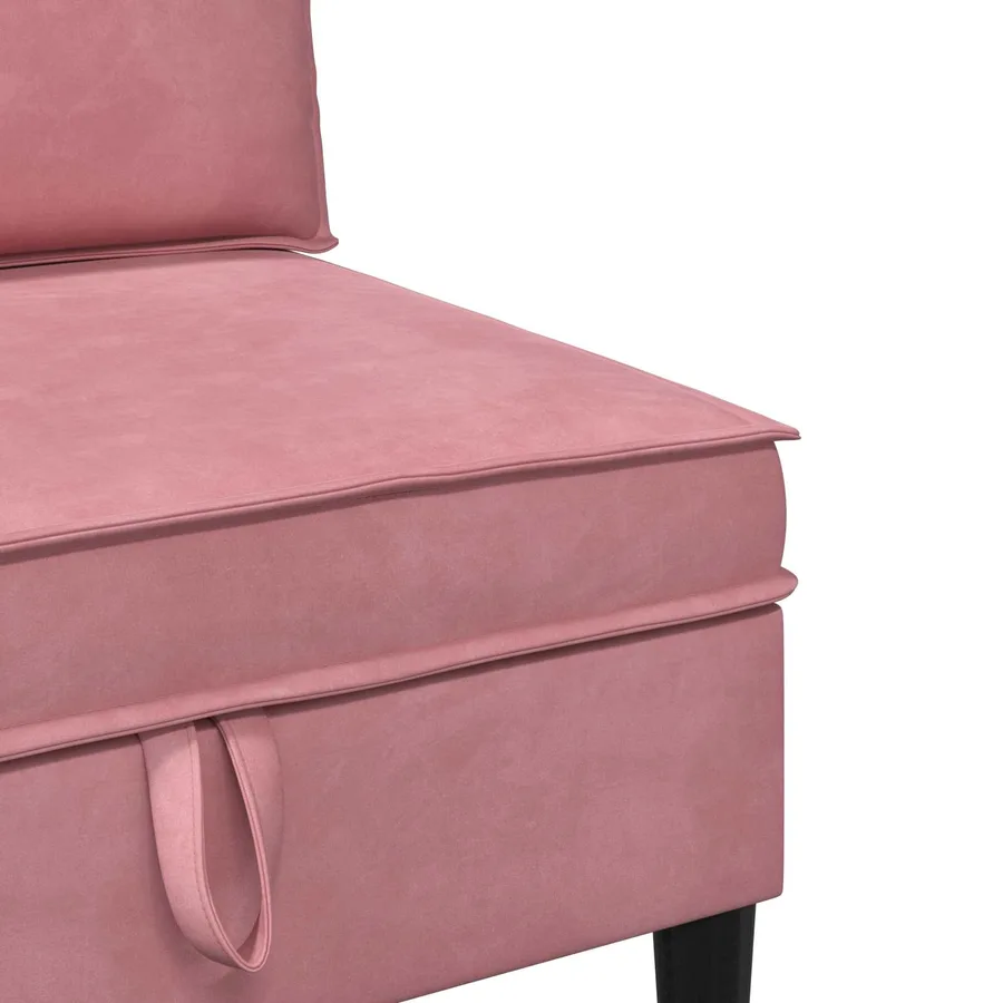 Ensemble de meubles pour le salon 4 pcs Rose Velours - 9