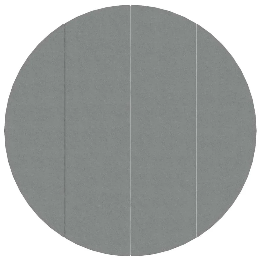 Bâche de piscine gris clair Ø500 cm géotextile polyester - 3