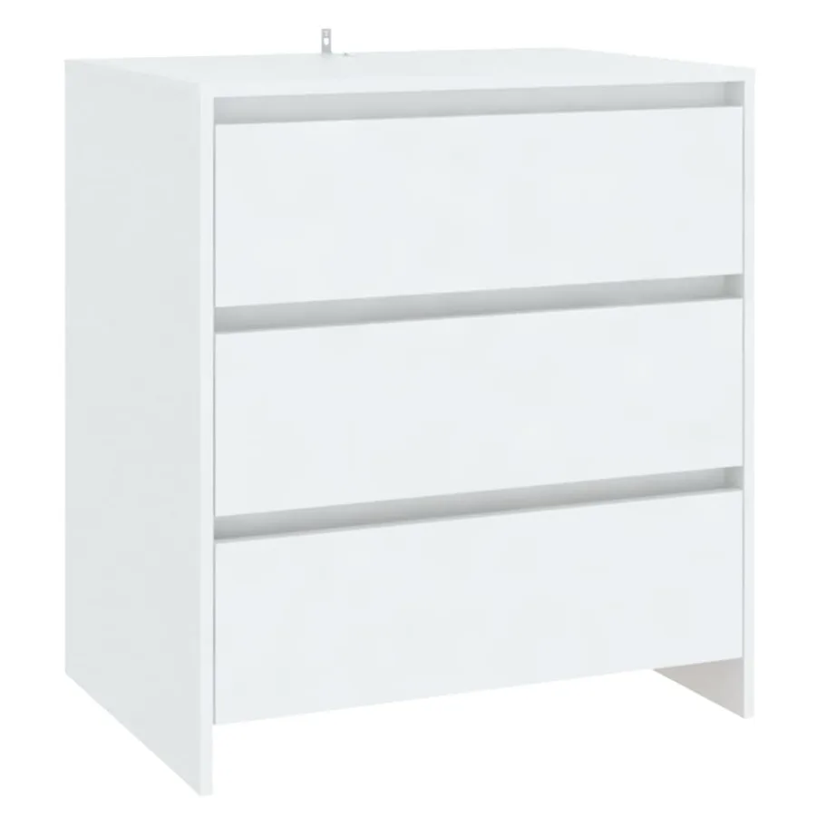 Buffet Blanc 70x41x75 cm Bois d'ingénierie - 2