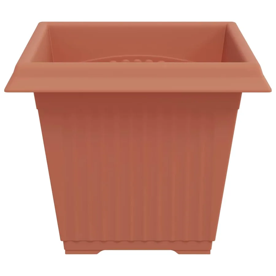 Pot de Fleurs Carré 6 pcs Rouge brique 38 x 38 x 30 cm - 6
