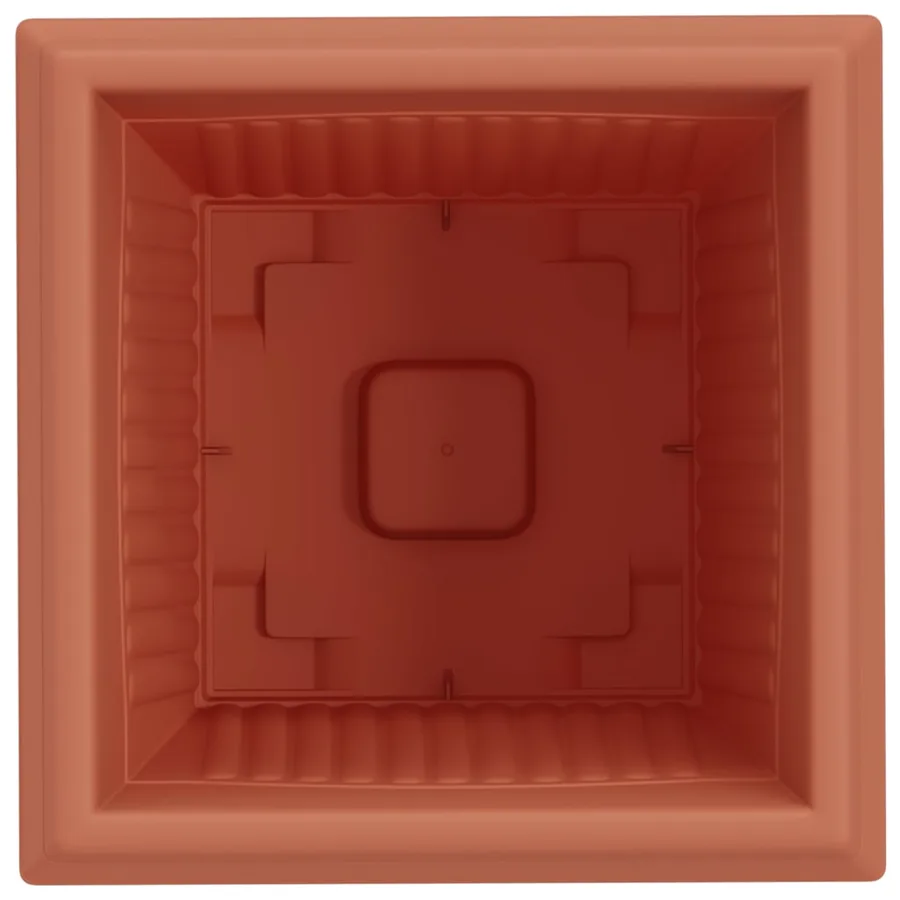 Pot de Fleurs Carré 6 pcs Rouge brique 38 x 38 x 30 cm - 7