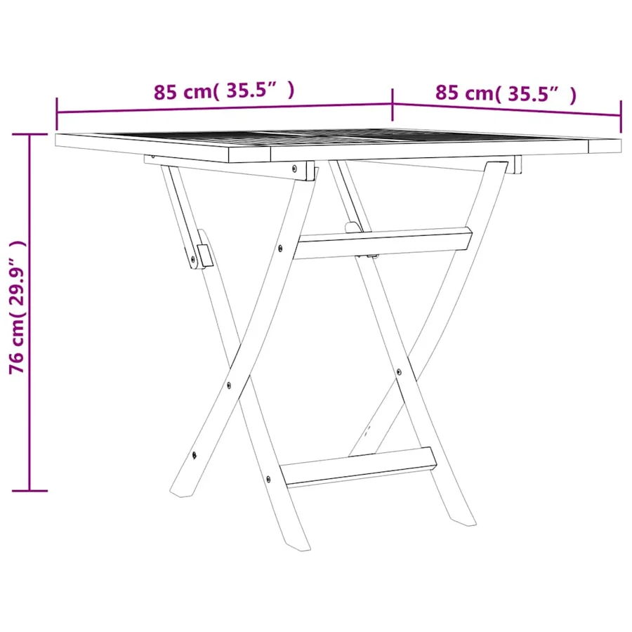 Ensemble à manger de jardin 5 pcs Bois de teck massif - 9