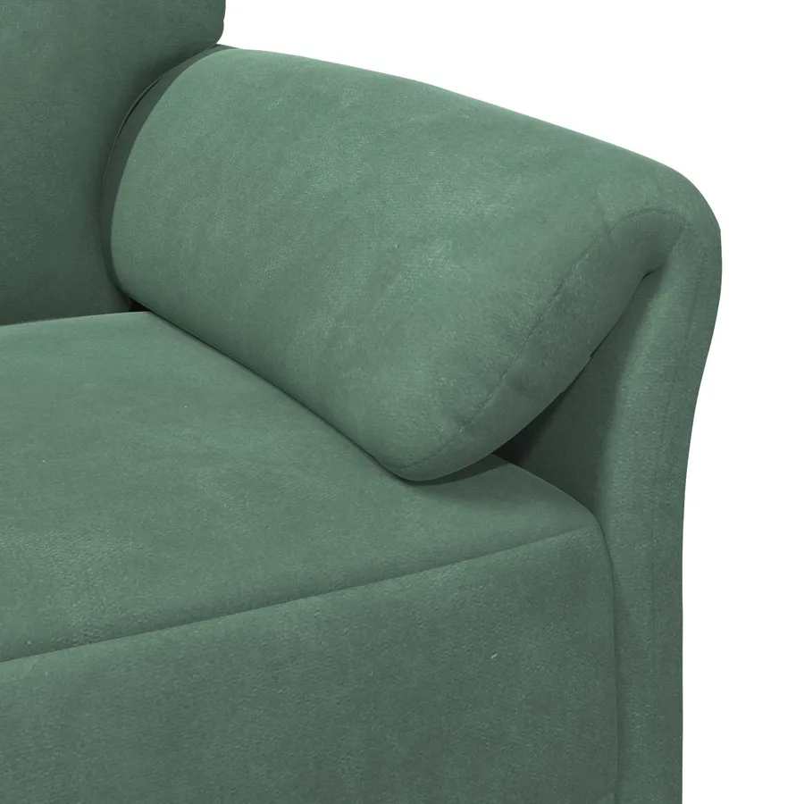 Sofa 2 places Vert Mer 158 x 83 x 95 cm Velours - 6