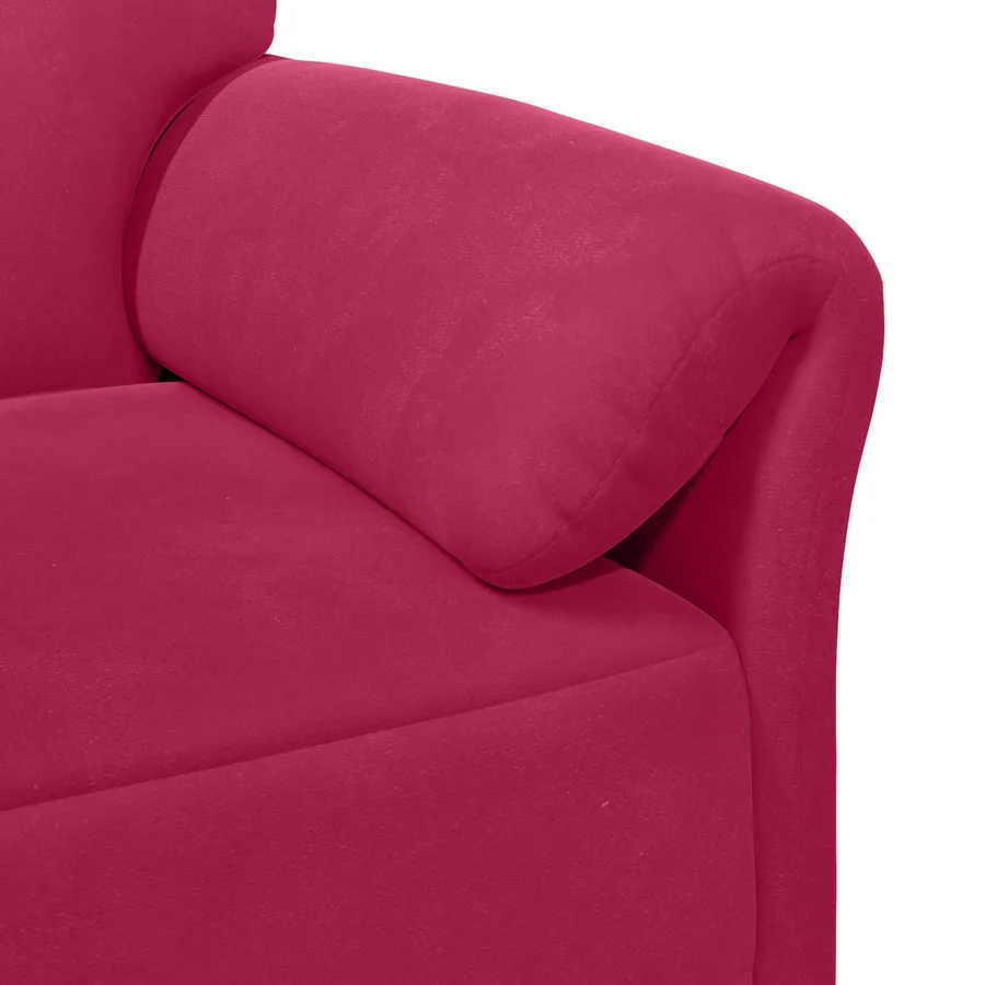 Sofa 3 places Bordeaux 198 x 83 x 95 cm Velours - 6