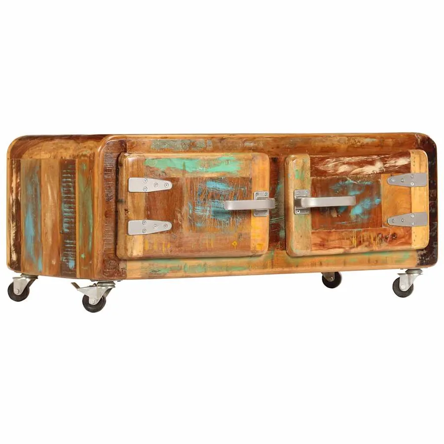 Table basse 85x55x40 cm Bois de récupération massif - 10