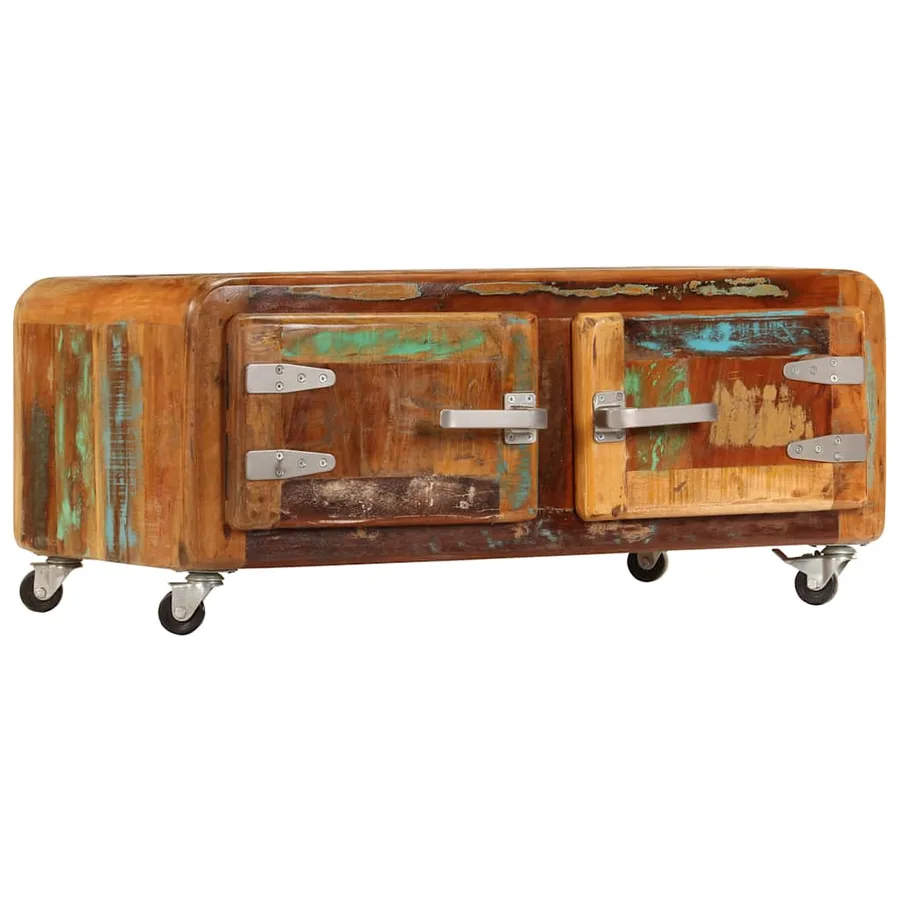 Table basse 85x55x40 cm Bois de récupération massif - 13