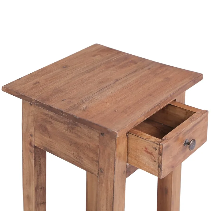 Support pour plantes 30x30x75 cm bois d'acajou massif - 7