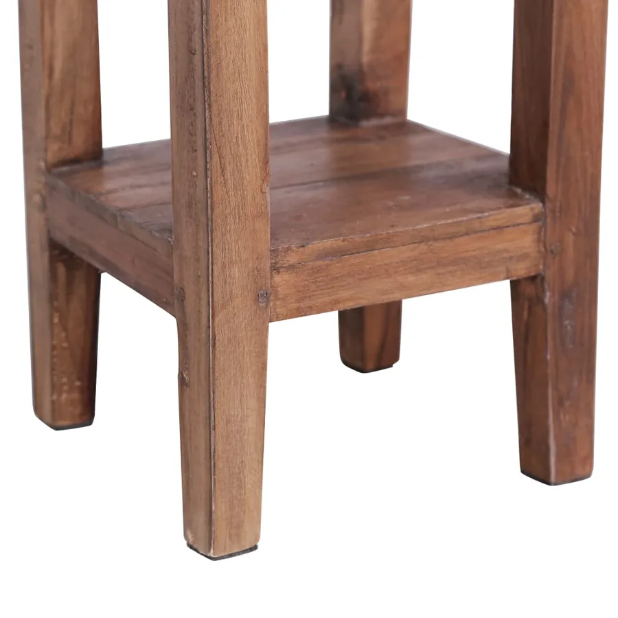 Support pour plantes 30x30x75 cm bois d'acajou massif - 8