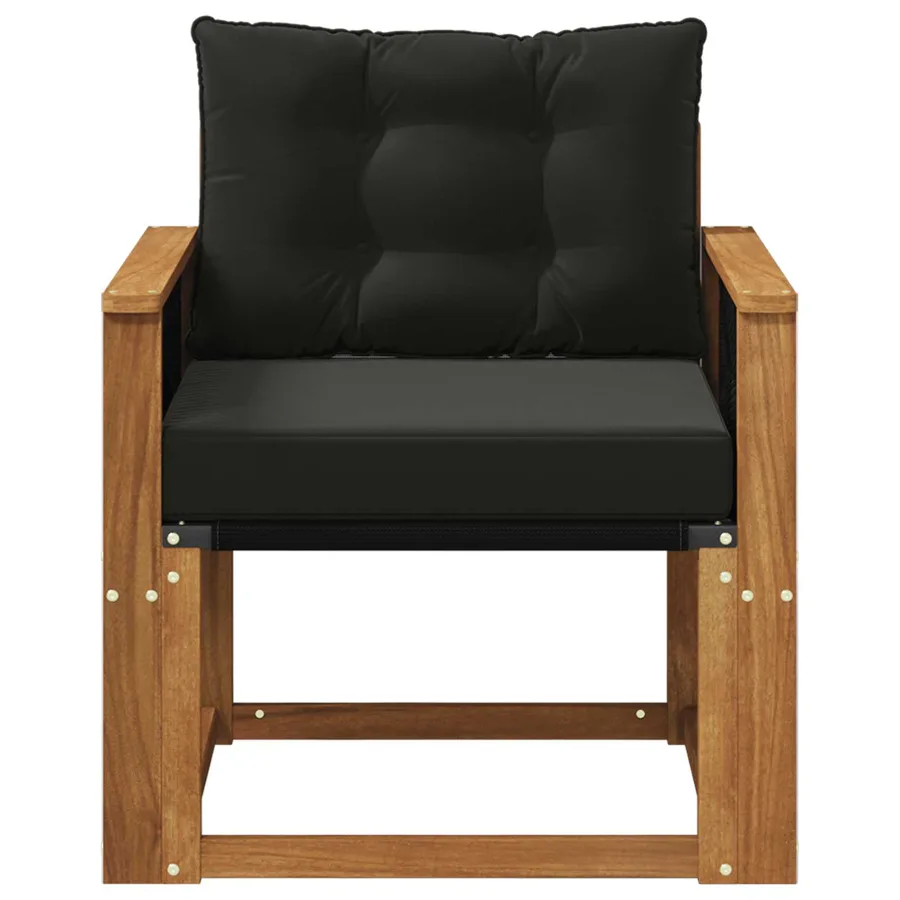 Sofa de milieu extérieur Bois d'Acacia Massif Naturel - 5