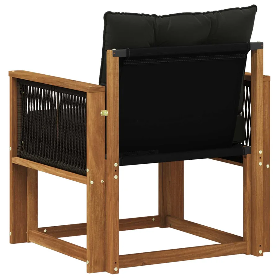Sofa de milieu extérieur Bois d'Acacia Massif Naturel - 7