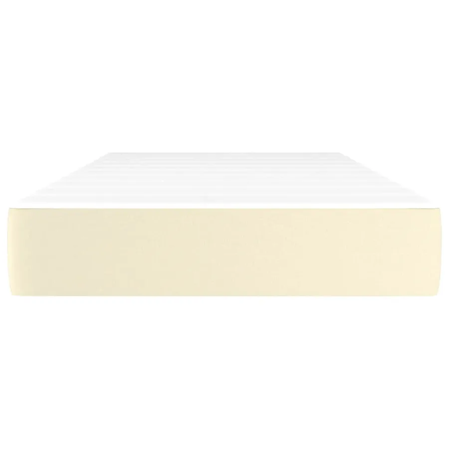 Matelas de lit à ressorts ensachés fermeté moyenne Crème 100x200x20 cm - 3
