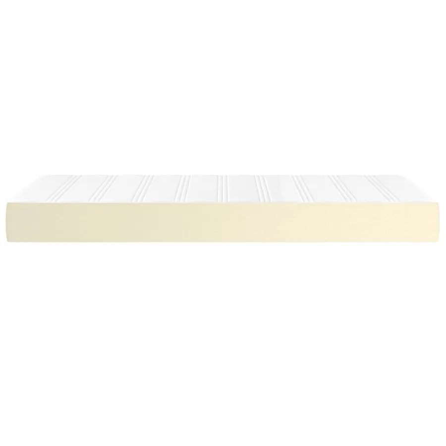 Matelas de lit à ressorts ensachés fermeté moyenne Crème 100x200x20 cm - 4