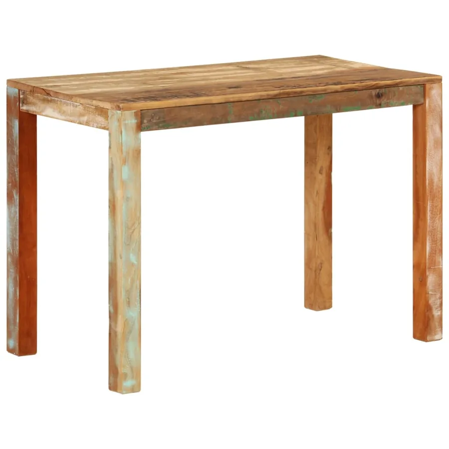 Table de salle à manger 110x55x76cm Bois massif de récupération