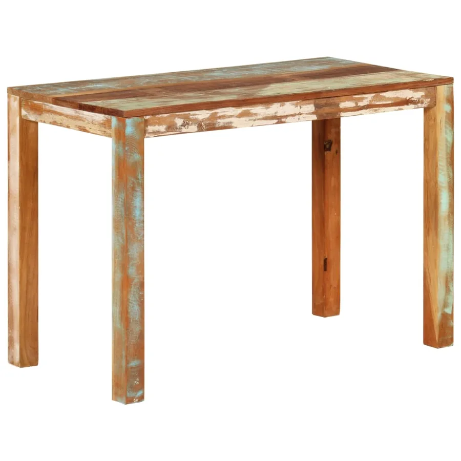 Table de salle à manger 110x55x76cm Bois massif de récupération - 12