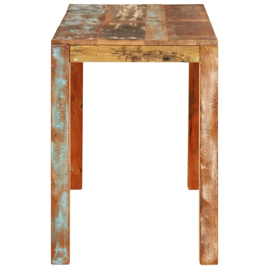 Table de salle à manger 110x55x76cm Bois massif de récupération - 3