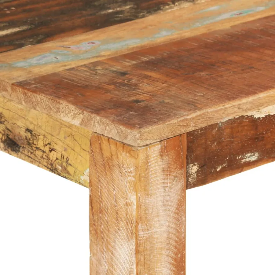 Table de salle à manger 110x55x76cm Bois massif de récupération - 5