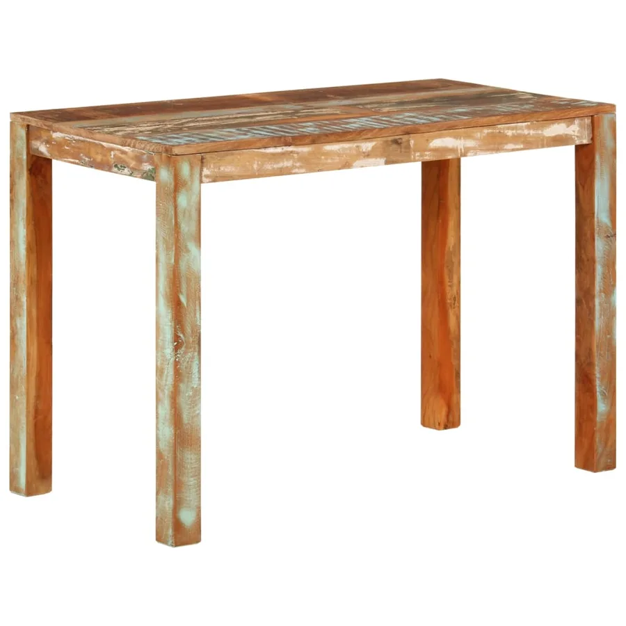 Table de salle à manger 110x55x76cm Bois massif de récupération - 9