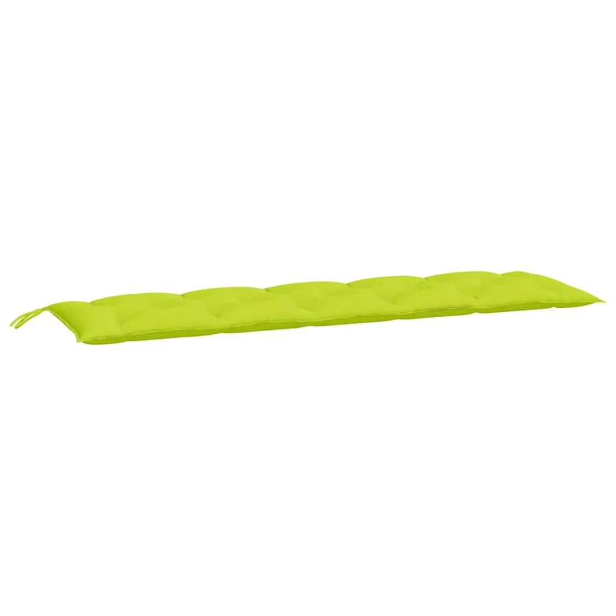 Coussins de banc de jardin lot de 2 vert vif tissu Oxford - 3