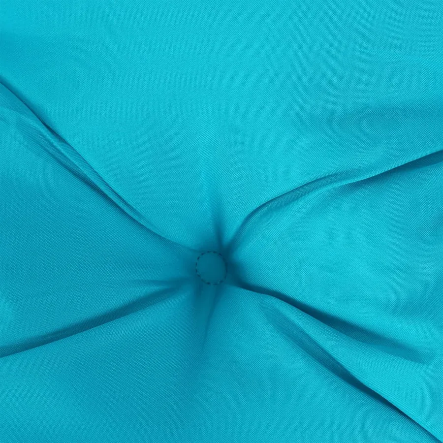 Coussin de palette turquoise 70x70x12 cm tissu - 8