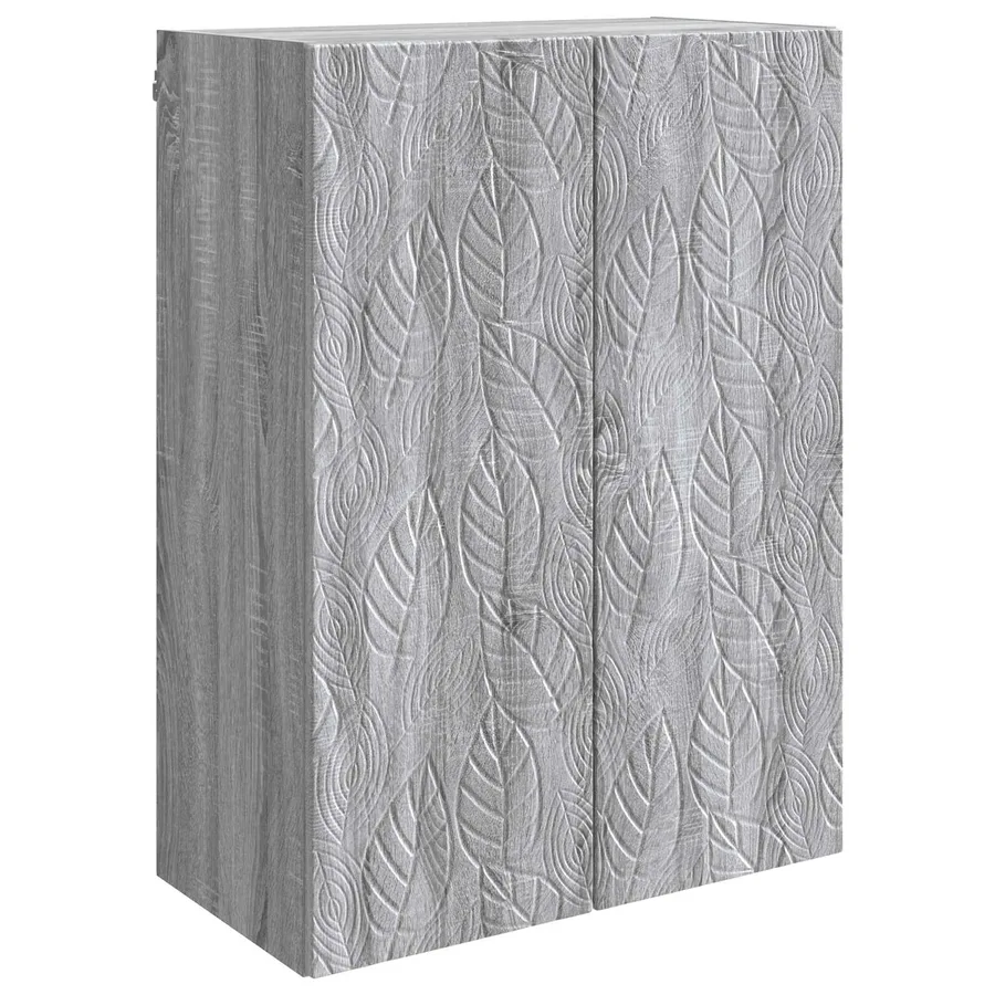 Armoire Murale Sonoma gris 66 x 34,5 x 90 cm Bois d'ingénierie - 2