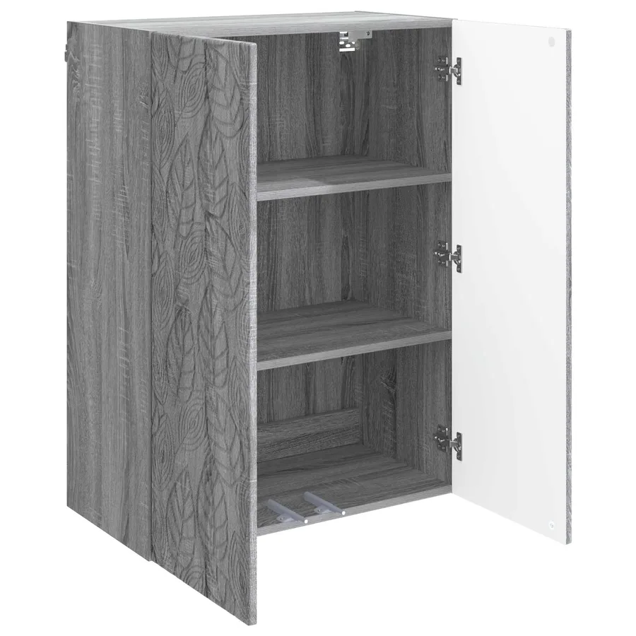 Armoire Murale Sonoma gris 66 x 34,5 x 90 cm Bois d'ingénierie - 3