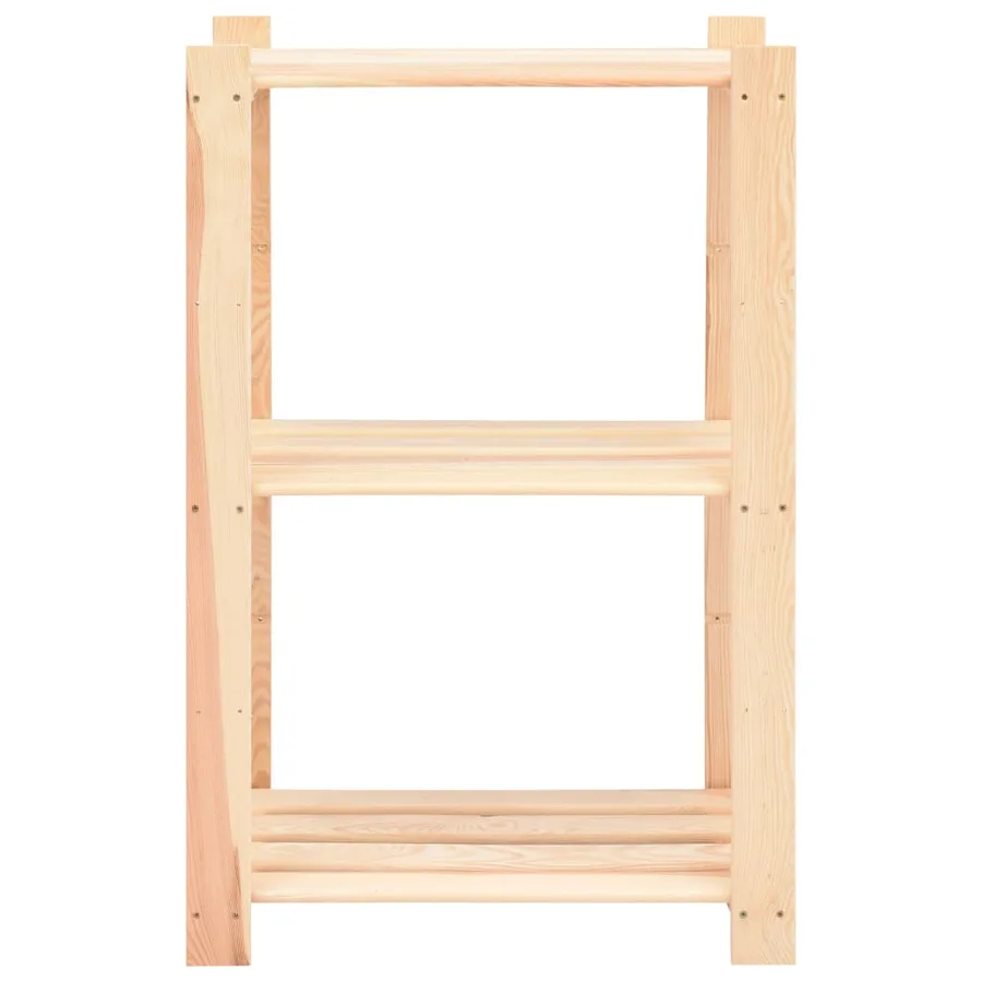 Étagères de rangement à 3 niveaux 10 pcs 60x38x90 cm Pin 150 kg - 4