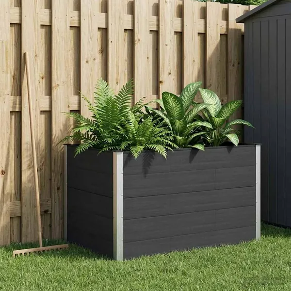 Jardinière surélevée Noir 150 x 100 x 91 cm