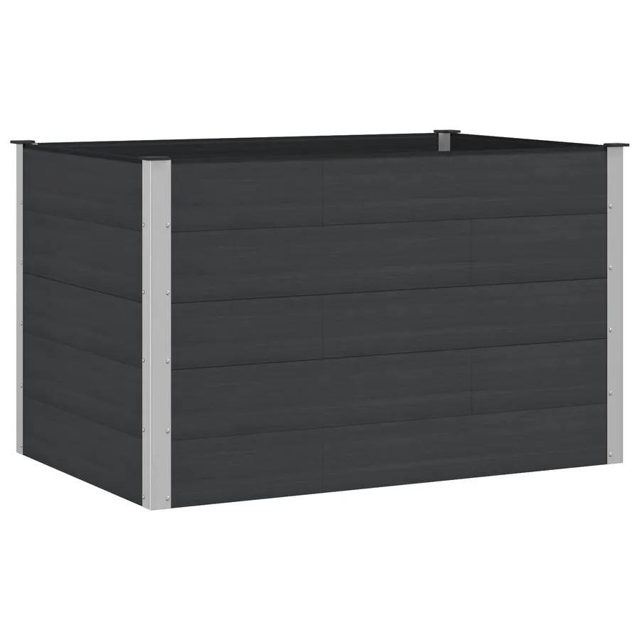 Jardinière surélevée Noir 150 x 100 x 91 cm - 2