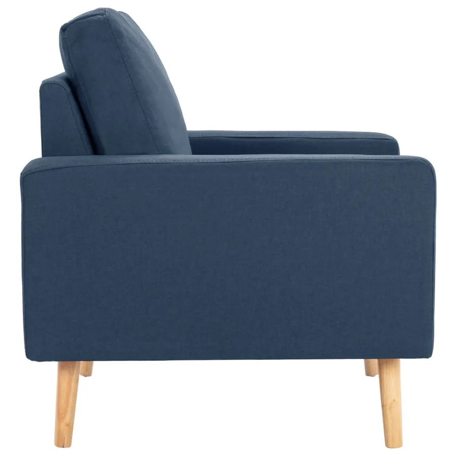Ensemble de canapé 2 pcs Tissu Bleu - 7