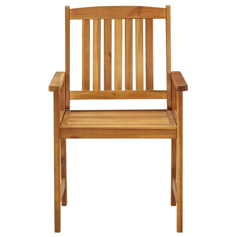 Chaises de jardin avec coussins lot de 2 Bois d'acacia massif - 5