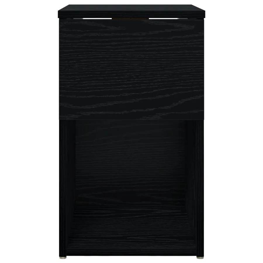 Armoire de lit Chêne noir 29 x 31,5 x 49 cm Bois d'ingénierie - 6