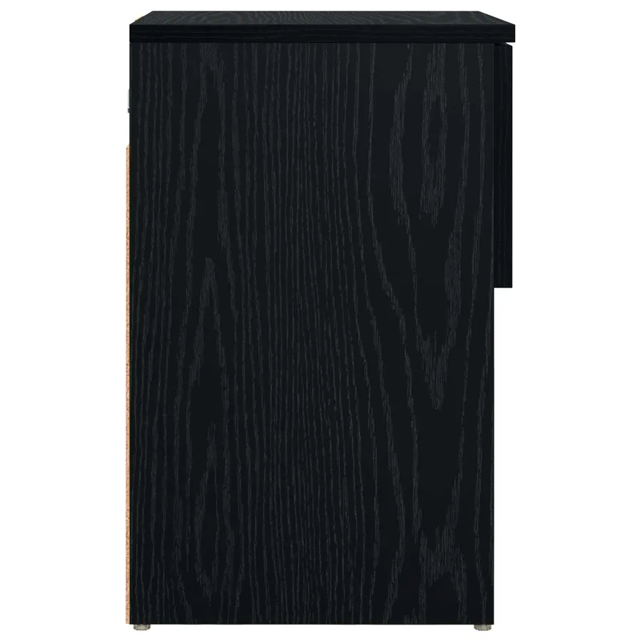 Armoire de lit Chêne noir 29 x 31,5 x 49 cm Bois d'ingénierie - 7