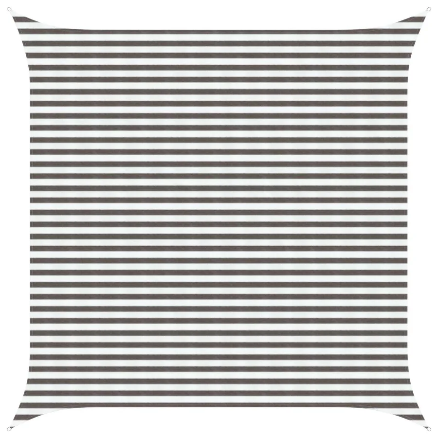 Voile d'ombre Gris clair et blanc 4 x 4 m HDPE
