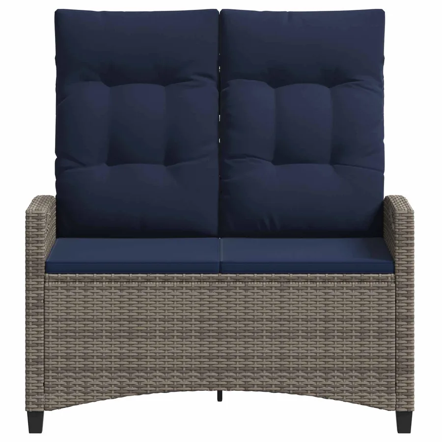 Banc de jardin avec oreiller 105 x 60 x 112 cm acier - 4