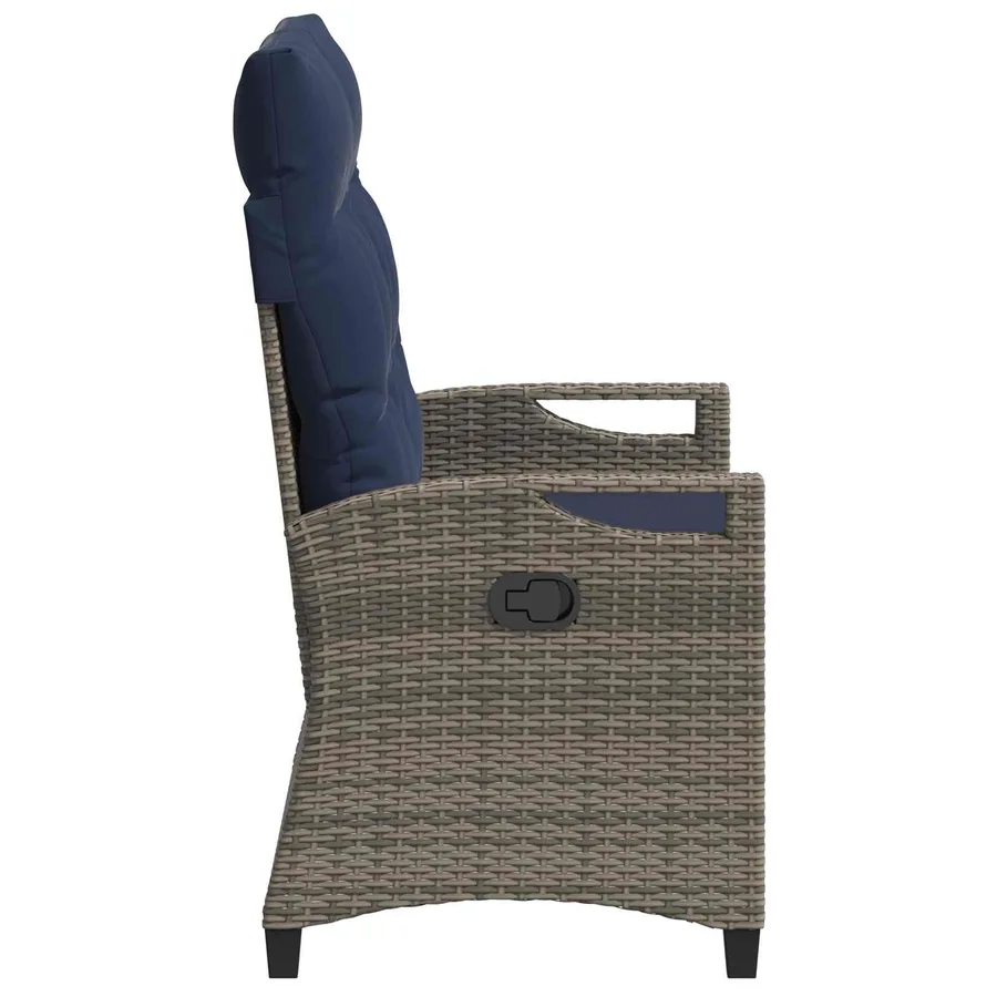 Banc de jardin avec oreiller 105 x 60 x 112 cm acier - 5