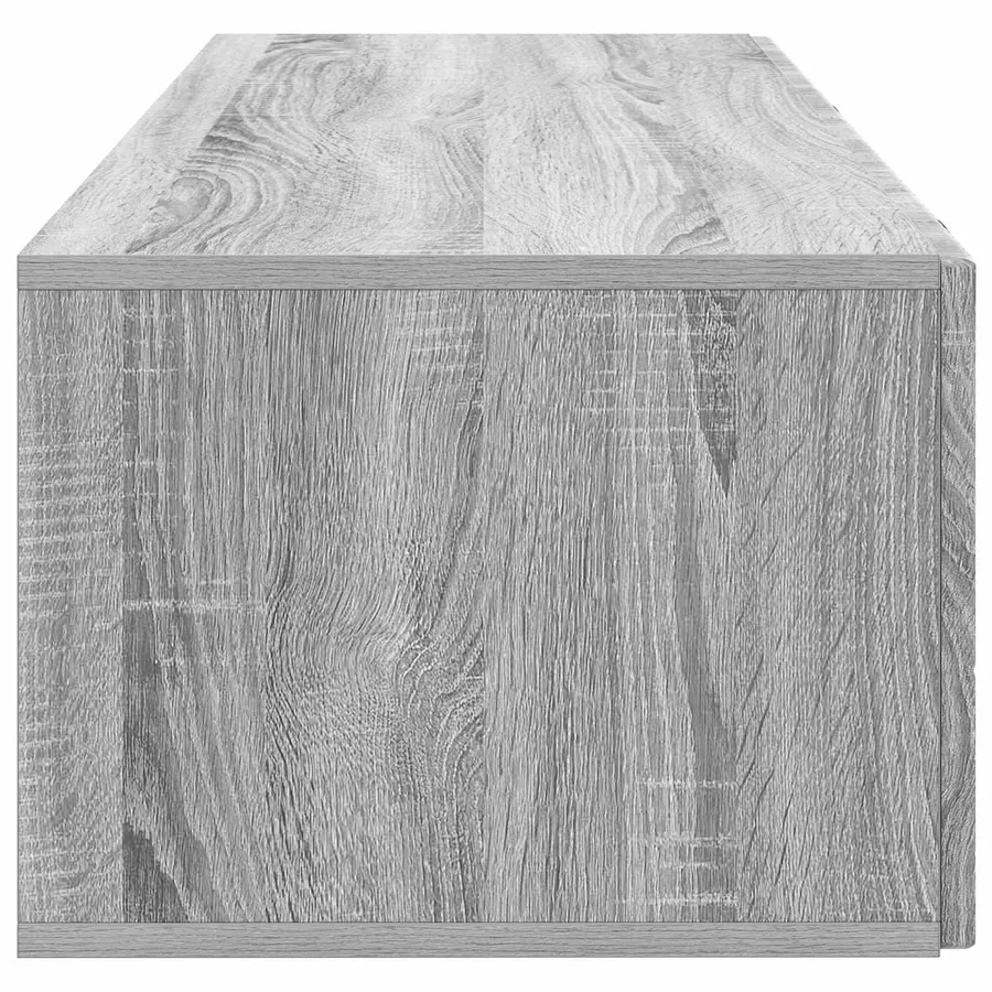 Meuble TV mural Sonoma gris 98 x 41 x 30 cm Bois d'ingénierie - 7