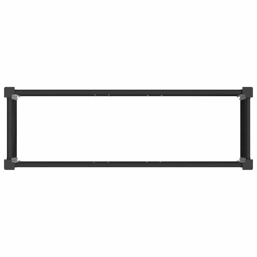 Jardinière surélevée Noir 150 x 50 x 91 cm - 5