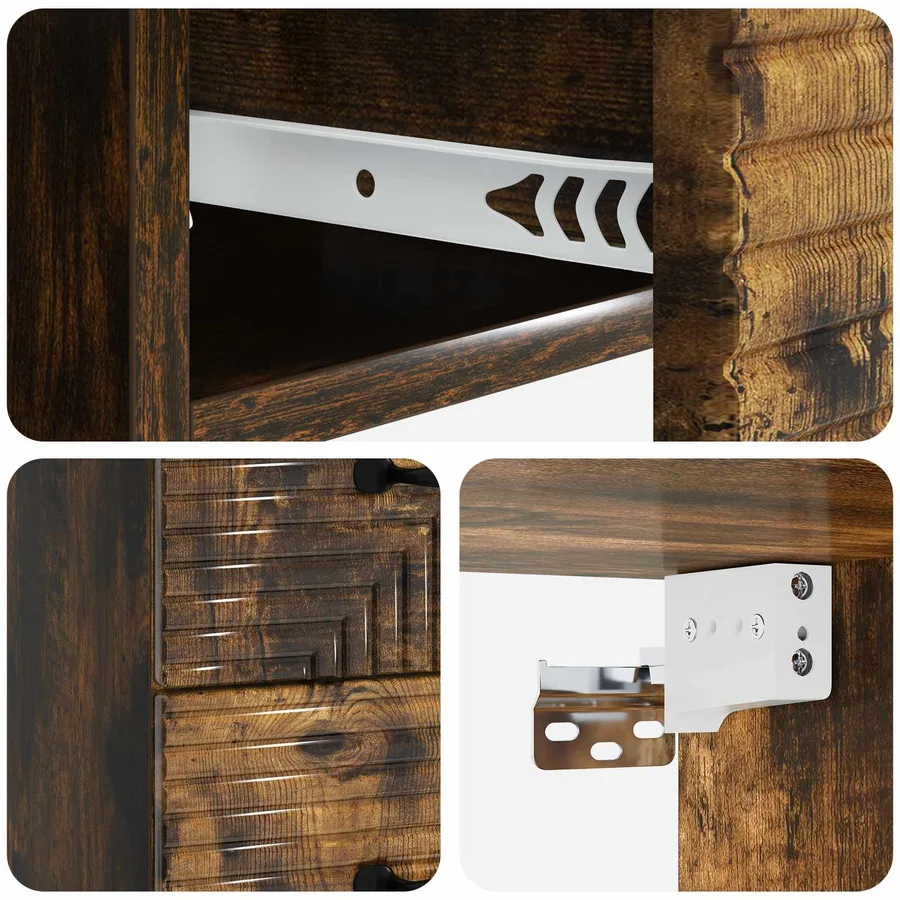 Cabinet de chevet mural 2 pcs Chêne fumé 34,5 x 33 x 40 cm - 10