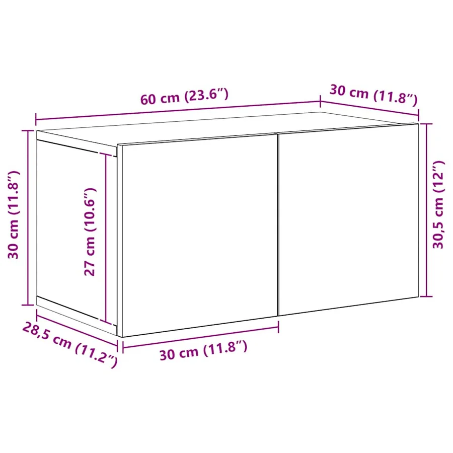 Ensemble de meubles TV 10 pcs Chêne sonoma Bois d'ingénierie - 17