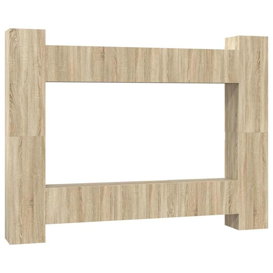Ensemble de meubles TV 10 pcs Chêne sonoma Bois d'ingénierie - 2