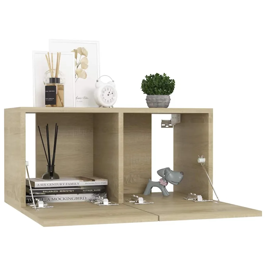 Ensemble de meubles TV 10 pcs Chêne sonoma Bois d'ingénierie - 5