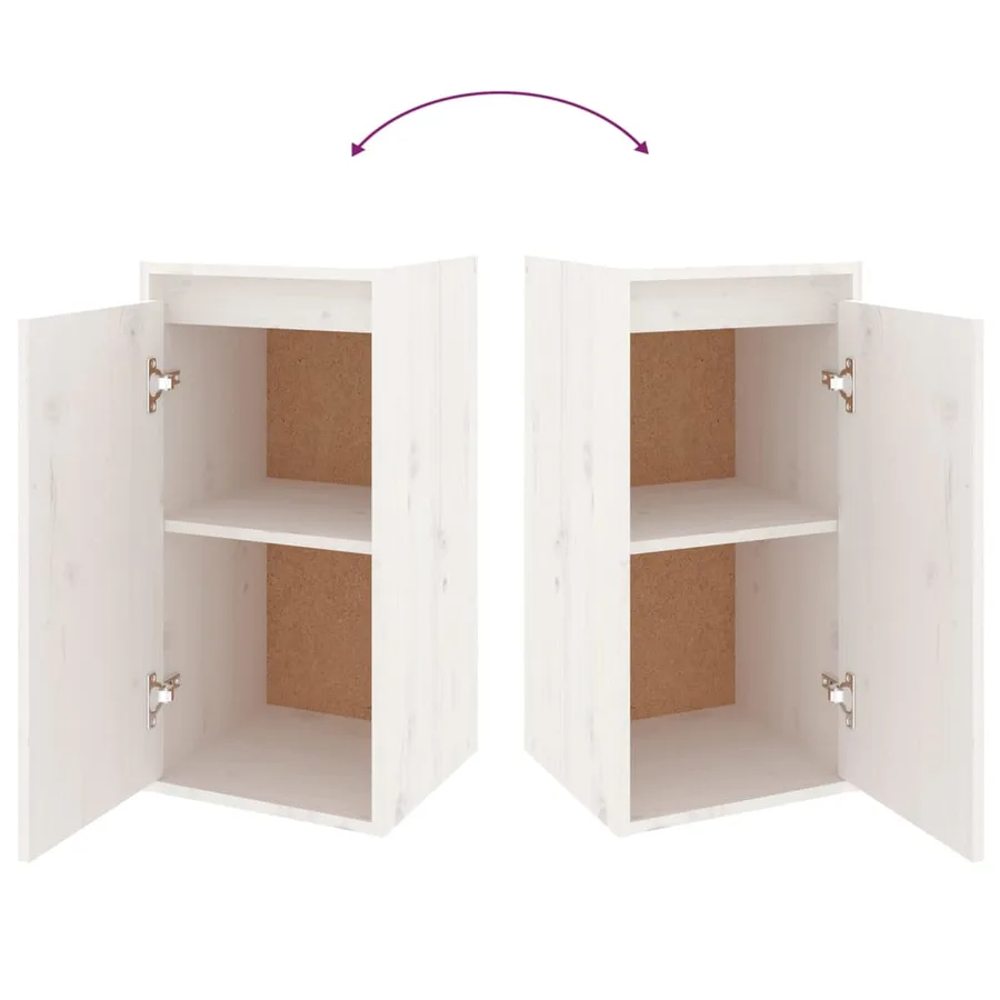 Meubles TV 5 pcs Blanc Bois massif de pin - 8