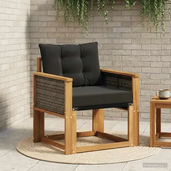 Sofa de milieu extérieur Bois d'Acacia Massif Naturel