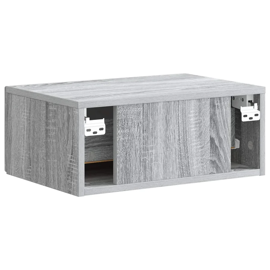 Cabinet de chevet mural 2 pcs Sonoma gris 49 x 34,5 x 20 cm - 9