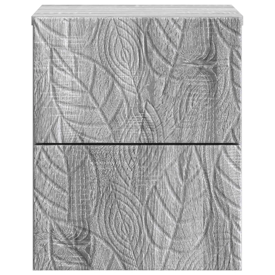 Cabinet de chevet mural 2 pcs Sonoma gris 34,5 x 33 x 40 cm - 6