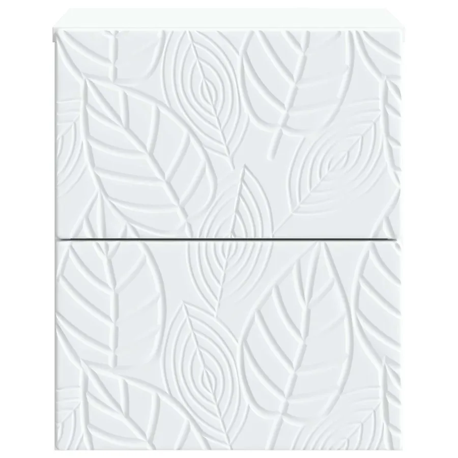 Cabinet de chevet mural Blanc 34,5 x 33 x 40 cm - 4