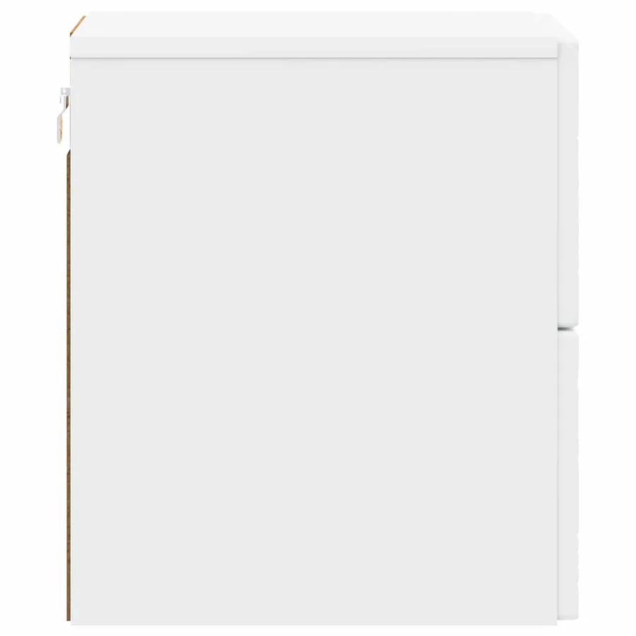 Cabinet de chevet mural Blanc 34,5 x 33 x 40 cm - 5
